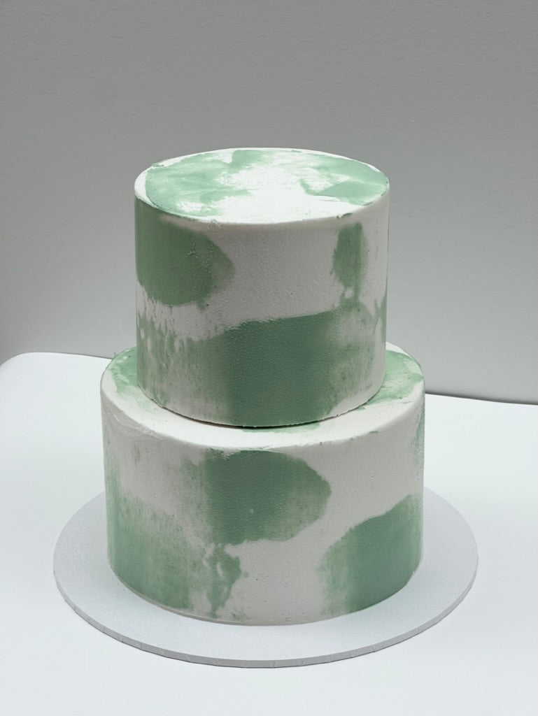 Two Tone Buttercream Cake