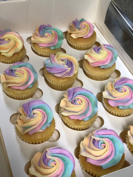 Rainbow Cupcakes
