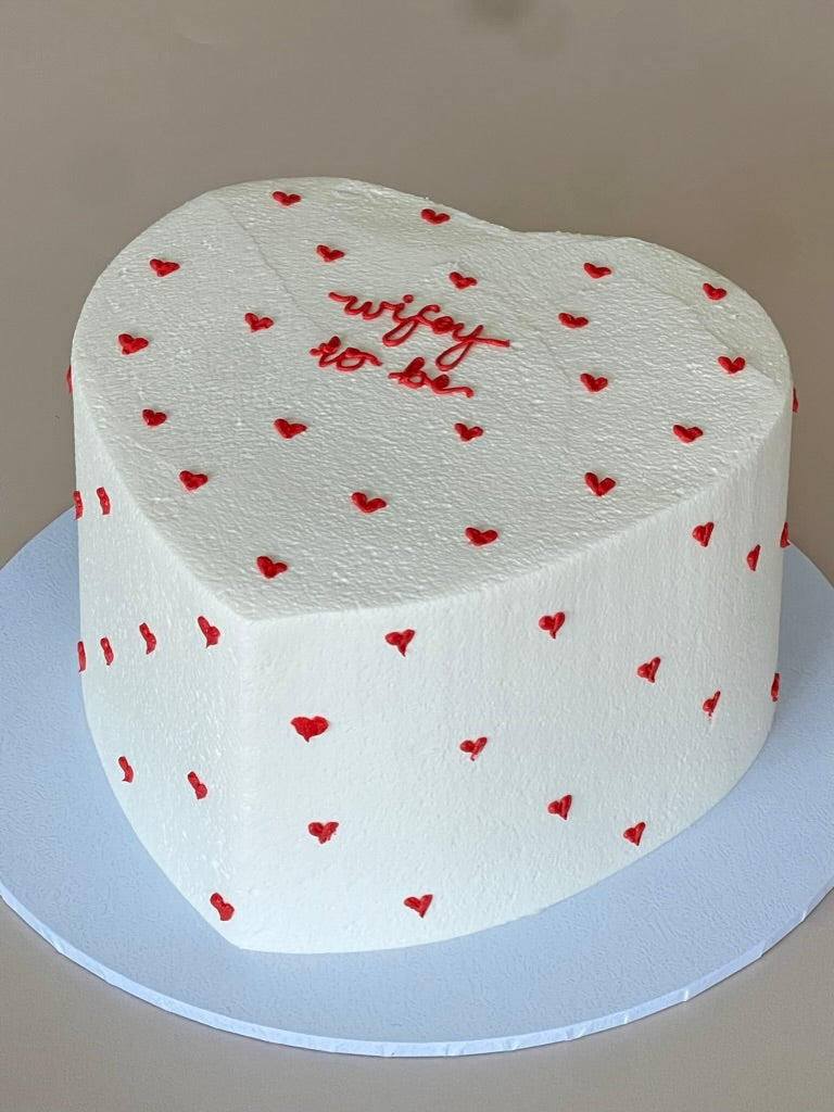 Hearts On Hearts Cake