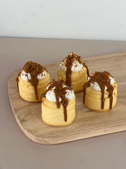 Individual Biscoff Baked Cheesecakes