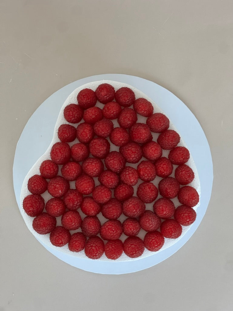 Raspberry Bliss Love Heart Cake