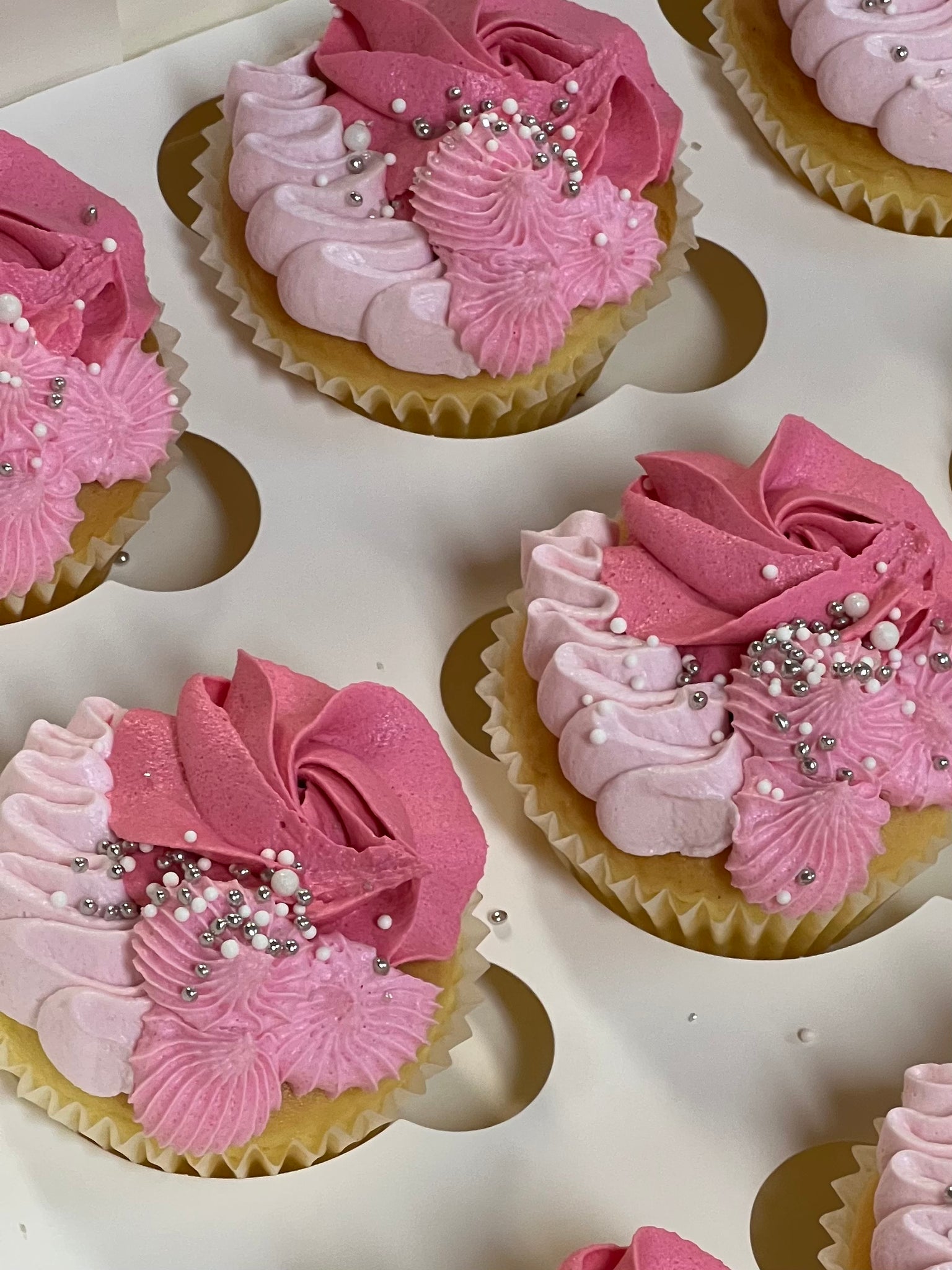 Pink Vintage Cupcakes