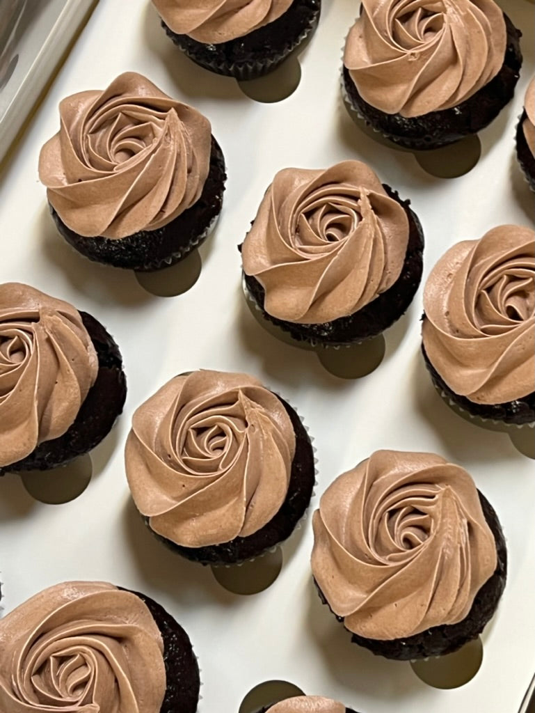 Chocolate Rosette Cupcakes