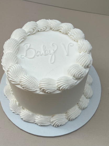 Mini Gender Reveal - Classic White