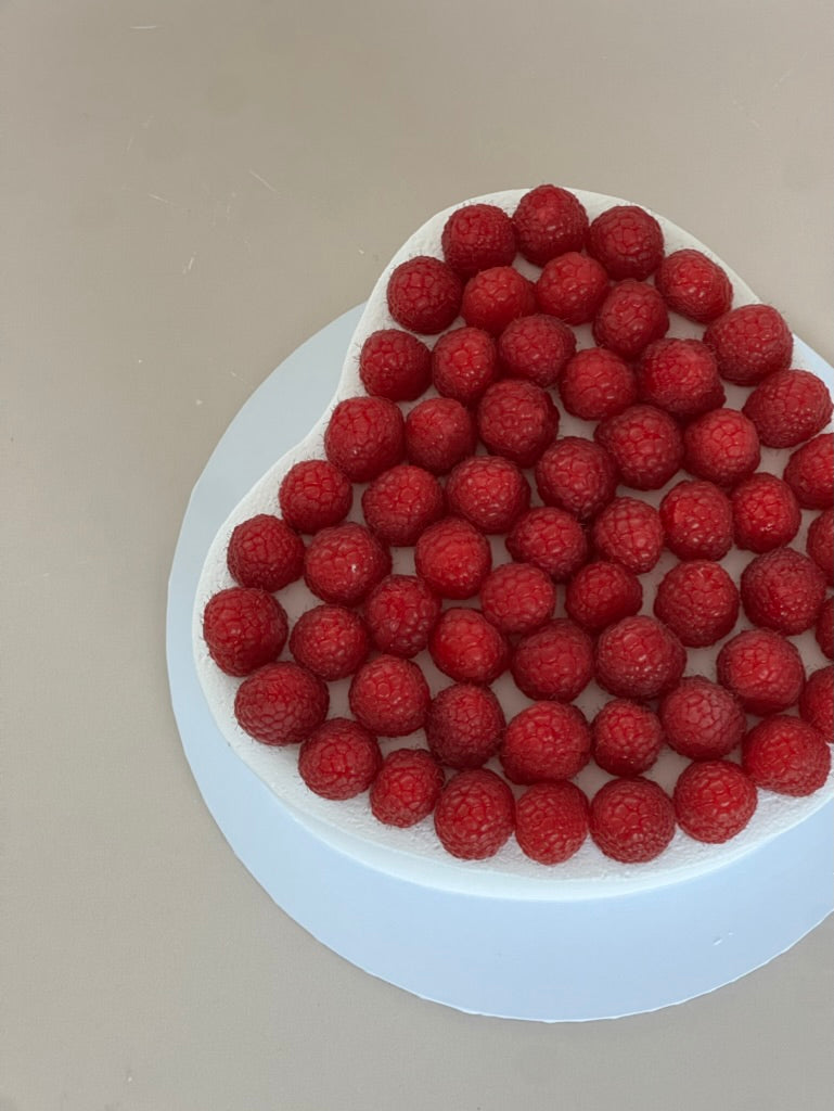 Raspberry Bliss Love Heart Cake