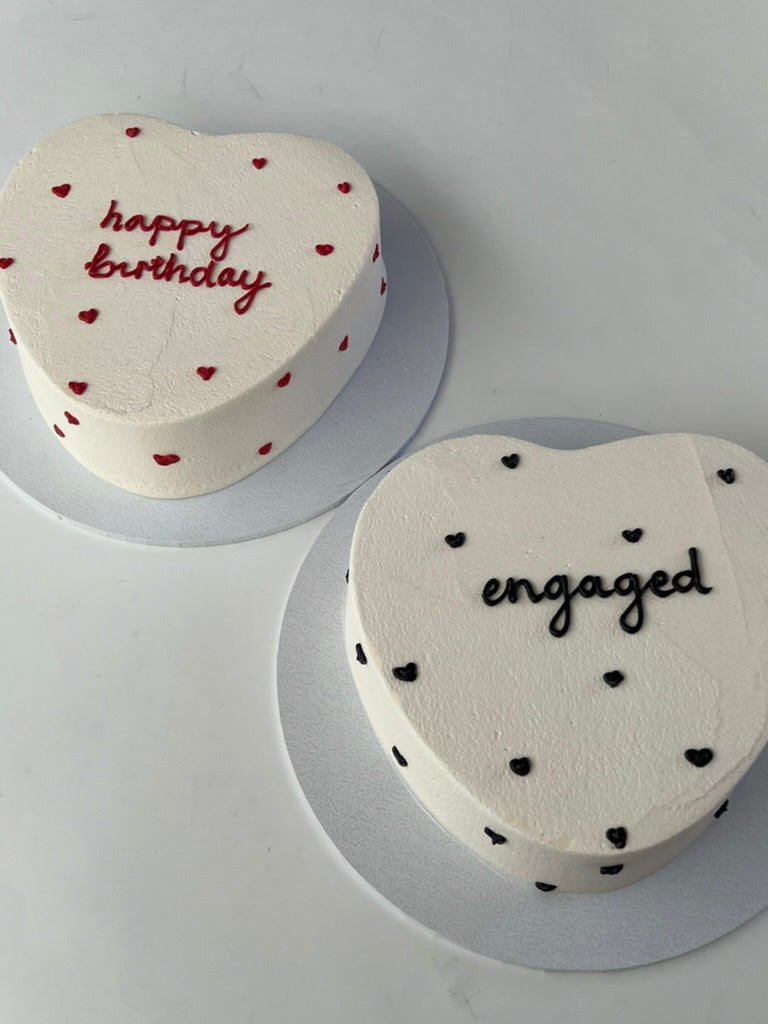 Mini Hearts On Hearts Cake