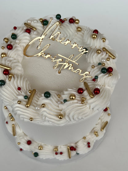 Deck The Halls Christmas Mini Cake