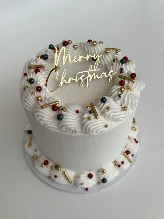 Deck The Halls Christmas Mini Cake