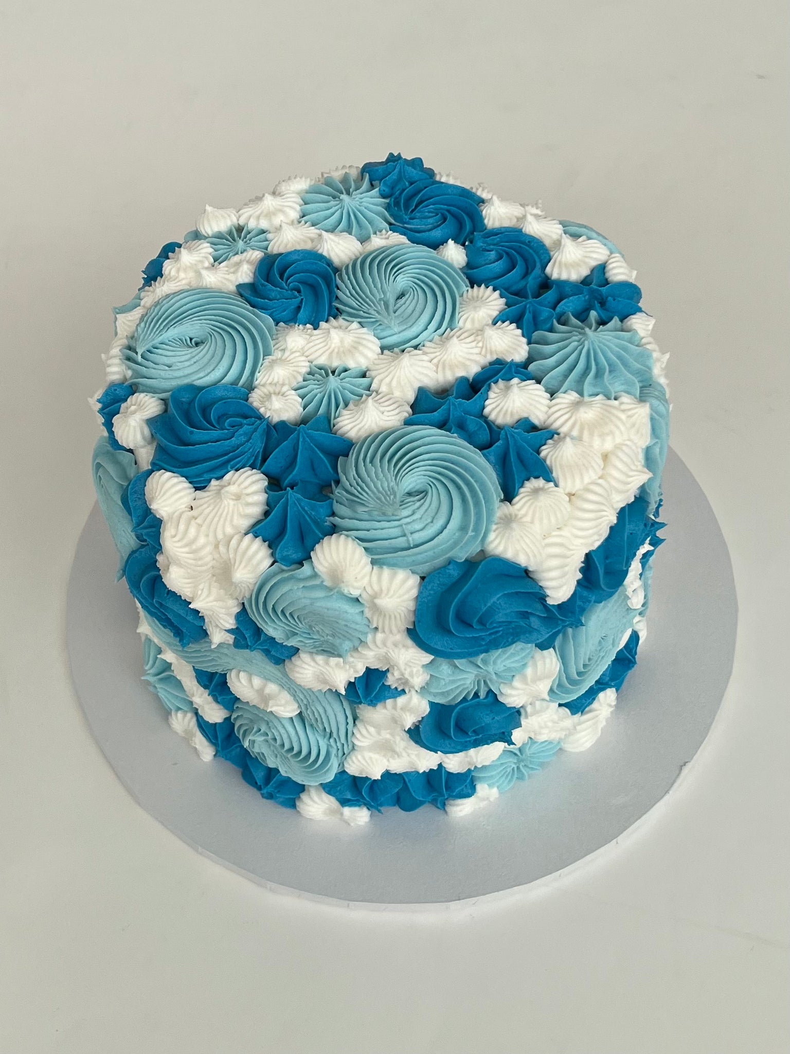 Mini Blue Groovy Cake