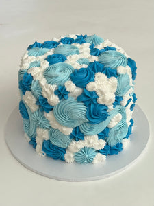 Mini Blue Groovy Cake