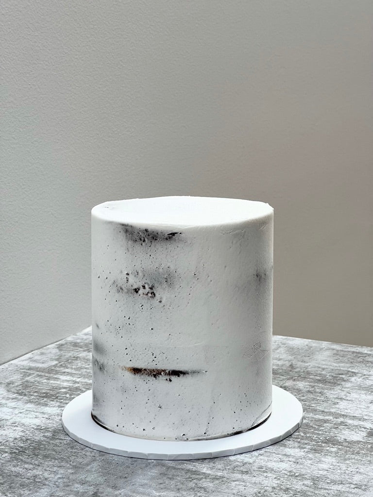 Simple Semi-Naked Buttercream Cake