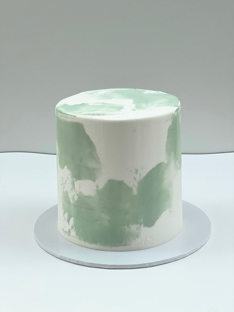 Sage & White Cake