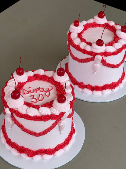 Vintage Red & Pink