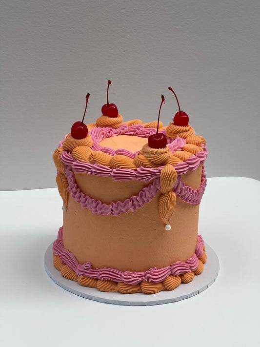 Vintage Orange & Pink