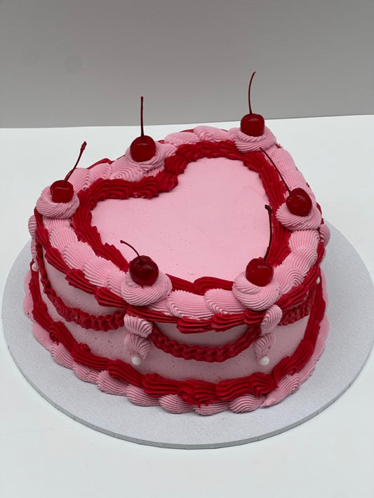 Vintage Red & Pink Heart