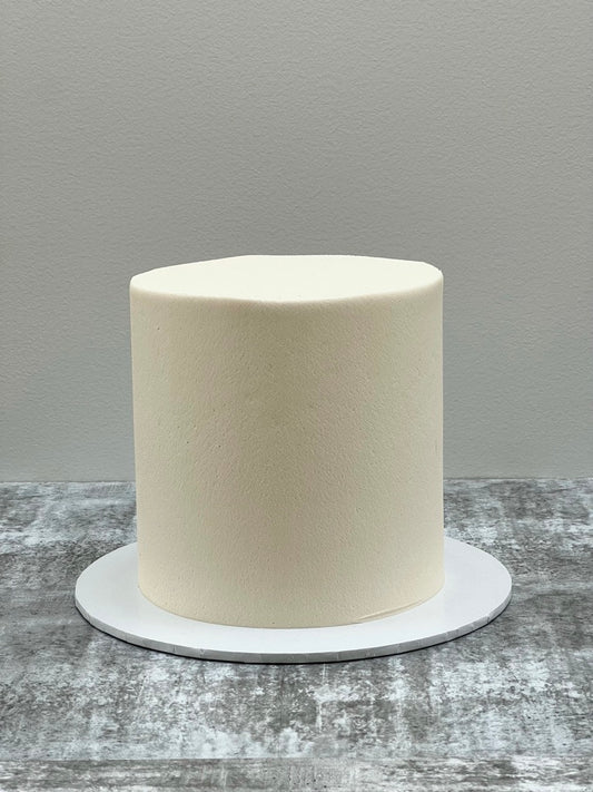 Plain Ivory Buttercream Cake