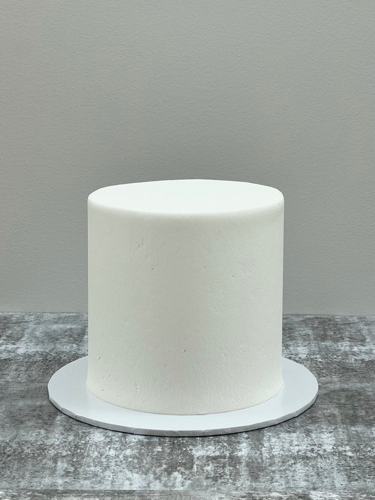 Plain White Buttercream Cake